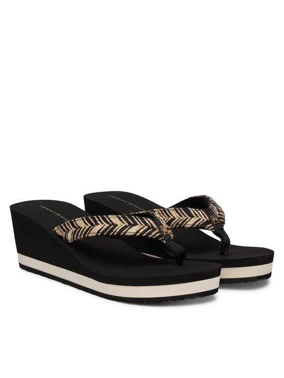Tommy Hilfiger Tommy Hilfiger Žabky Rope Strap FW0FW09197 Černá