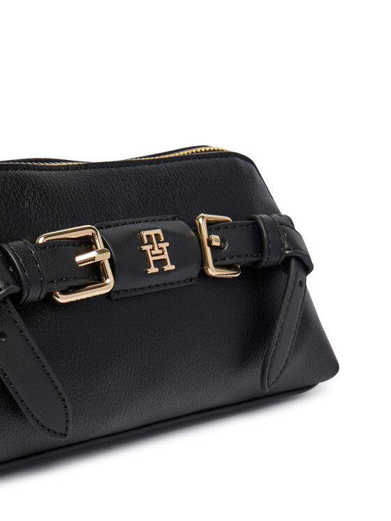 Tommy Hilfiger Tommy Hilfiger Geantă Th Buckle Micro Crossover AW0AW19511 Negru