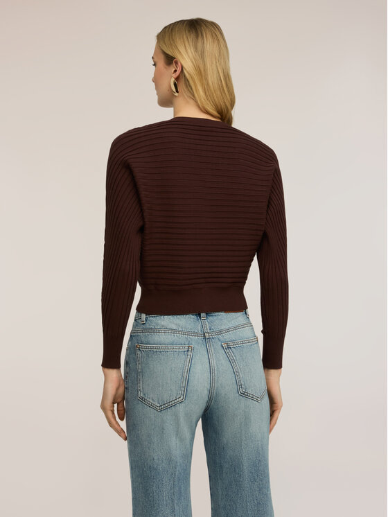 Motivi Motivi Sweter M077W003766N022 Brązowy Regular Fit