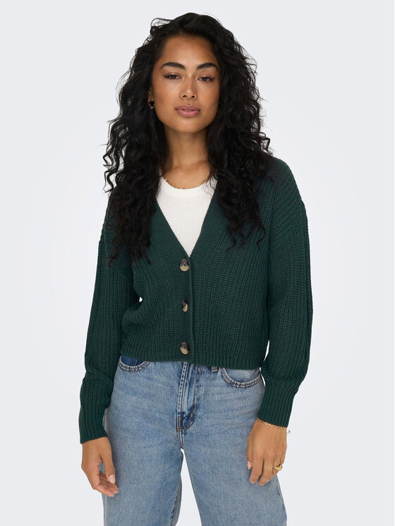 ONLY ONLY Kardigán 15211521 Zöld Regular Fit