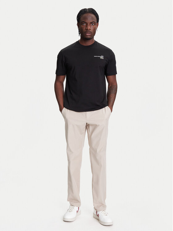 Lacoste T-Shirt TH9880 Czarny Classic Fit | Modivo.pl