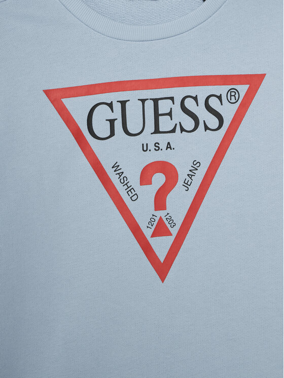 Guess Guess Sweatshirt L73Q09 KAUG0 Himmelblau Regular Fit