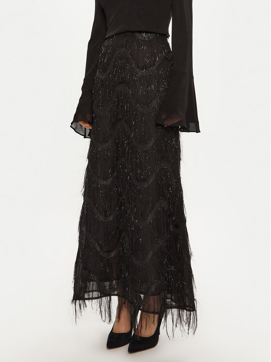 Bruuns Bazaar Bruuns Bazaar Maxi szoknya Ajwa BBW4196 Fekete Regular Fit