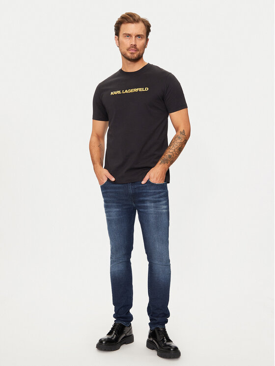 KARL LAGERFELD KARL LAGERFELD T-särk 755065 544242 Must Regular Fit