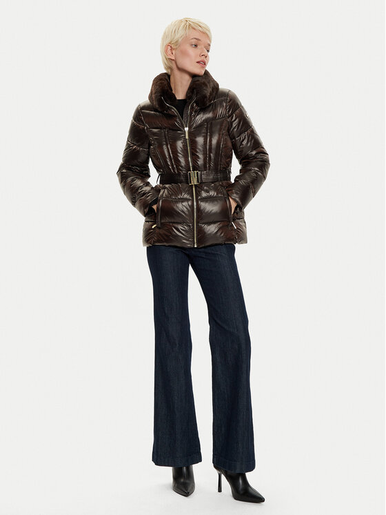 MICHAEL Michael Kors MICHAEL Michael Kors Зимова куртка 77B6637M42 Коричневий Slim Fit