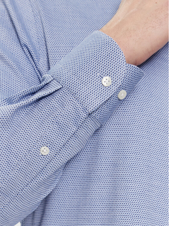 Tommy Hilfiger Tommy Hilfiger Πουκάμισο Cl Stretch Dobby Sf Shirt MW0MW33821 Μπλε Slim Fit