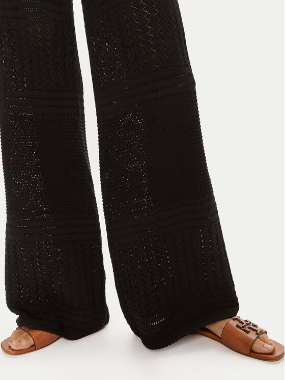 TWINSET TWINSET Hlače iz tkanine 241TT3163 Črna Slim Fit