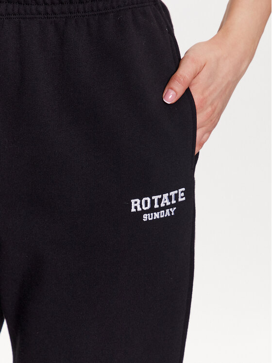 ROTATE ROTATE Teplákové kalhoty Mimi 700291100 Černá Relaxed Fit