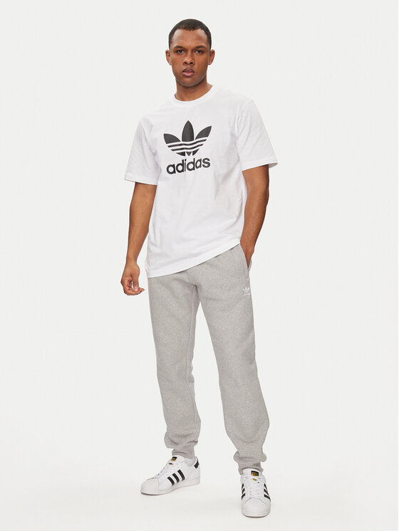 adidas adidas Футболка adicolor Trefoil IV5353 Білий Regular Fit