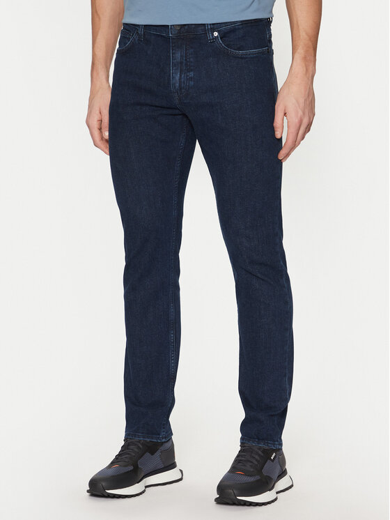 BOSS Džínsy 50532515 Tmavomodrá Slim Fit