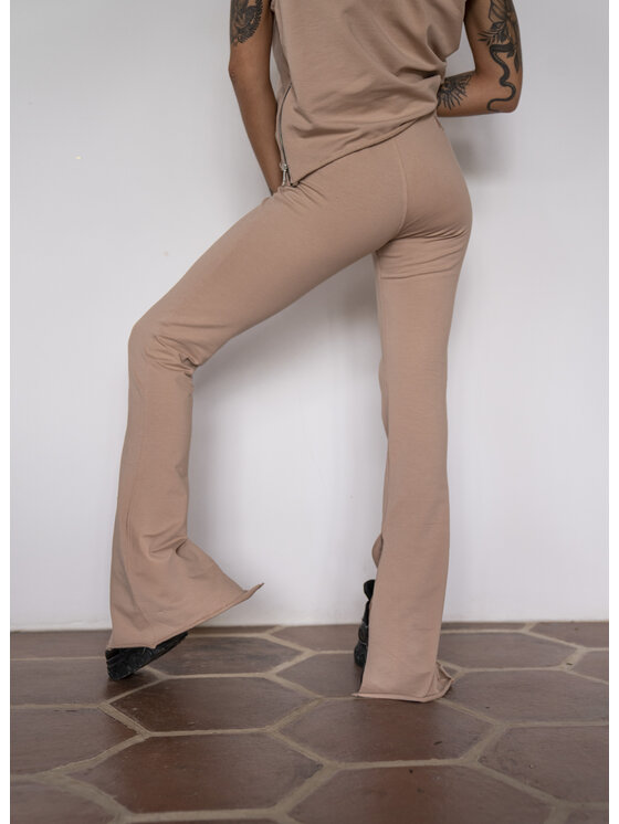 MANDRAGORA MANDRAGORA Teplákové kalhoty Syrenka Béžová Slim Fit