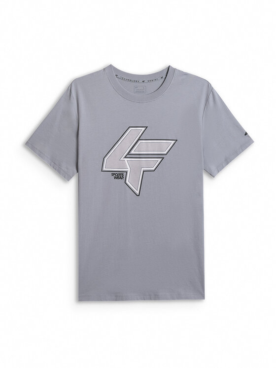 4F 4F T-Shirt CITY Szary jasny Regular Fit