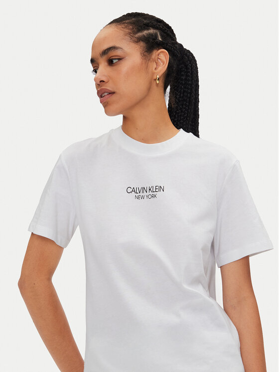 Calvin Klein Calvin Klein Tričko New York K20K208064 Biela Regular Fit