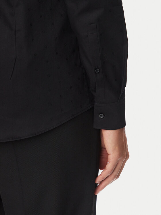 HUGO HUGO Риза Kenno 50570294 Черен Slim Fit