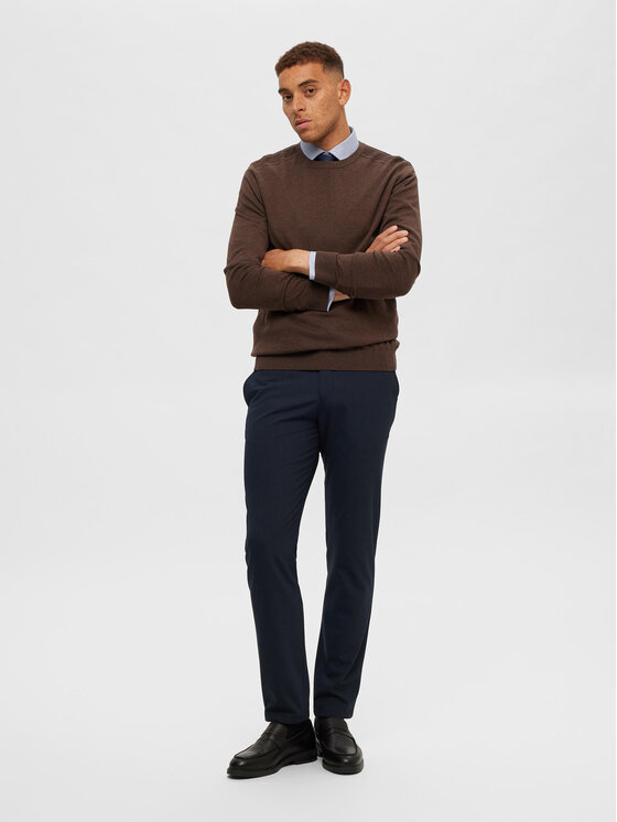 Selected Homme Selected Homme Džemper 16074682 Smeđa Regular Fit