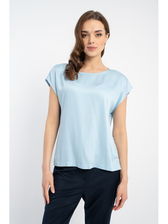 CLICK CLICK Mikina 10-6860 Modrá Regular Fit