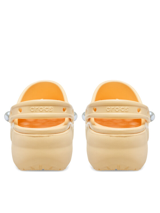 Crocs Crocs Şlapi Classic Platform Pearl Clog 211231 Galben