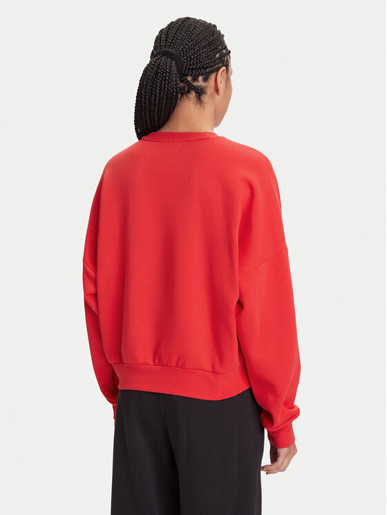 adidas adidas Μπλούζα Essentials Small Logo Feelcozy JI6061 Κόκκινο Loose Fit