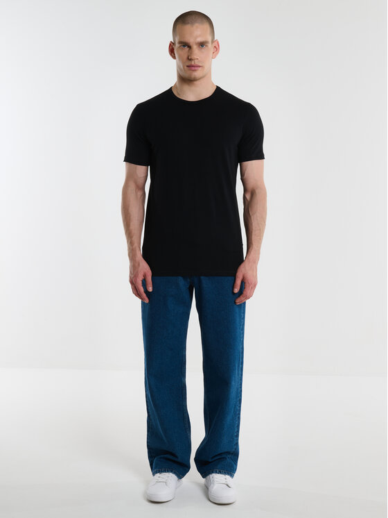 BIG STAR BIG STAR T-Shirt CLASSAC Czarny Slim Fit