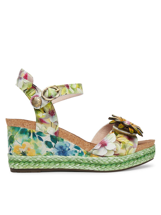 Laura Vita Sandały Facyo 75 Zielony