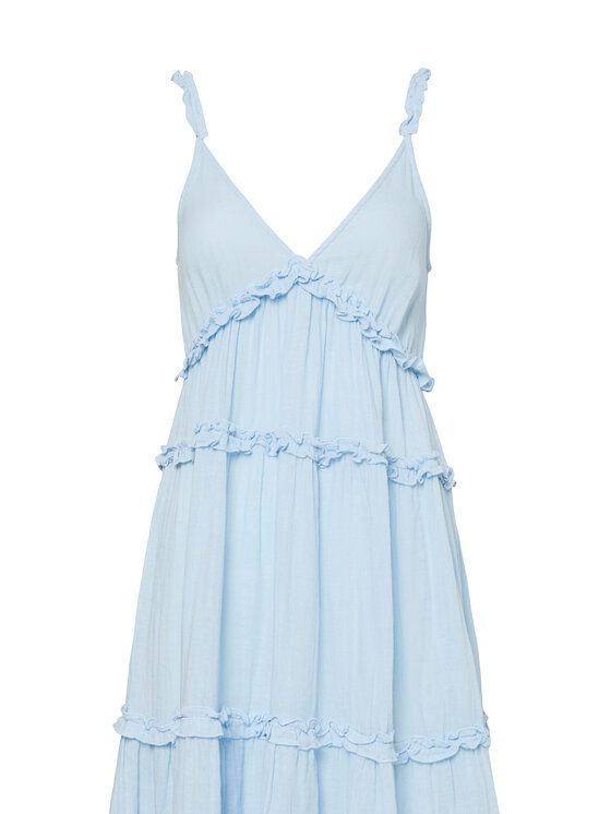 YAS YAS Letné šaty Anina 26038014 Modrá Regular Fit