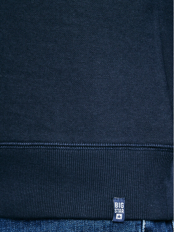 BIG STAR BIG STAR Bluza MARLTONES Granatowy Basic Fit