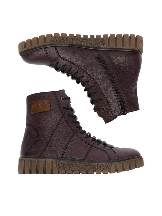 Rieker Rieker Gležnjarji Y3421-35 Bordo rdeča