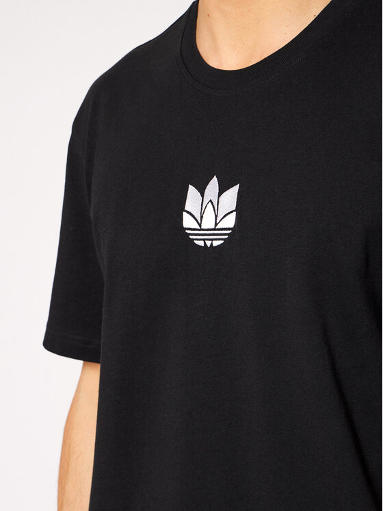 adidas T Shirt Loungewear adicolor 3D Trefoil Tee GN3548 Czarny Regular Fit Modivo.pl