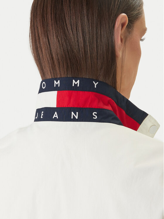 Tommy Jeans Tommy Jeans Bunda pro přechodné období Essential DW0DW20439 Écru Regular Fit