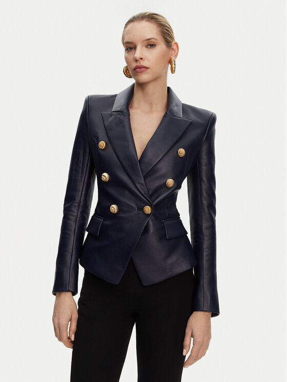 Balmain Balmain Zakó DF0SG185LC62 Sötétkék Regular Fit