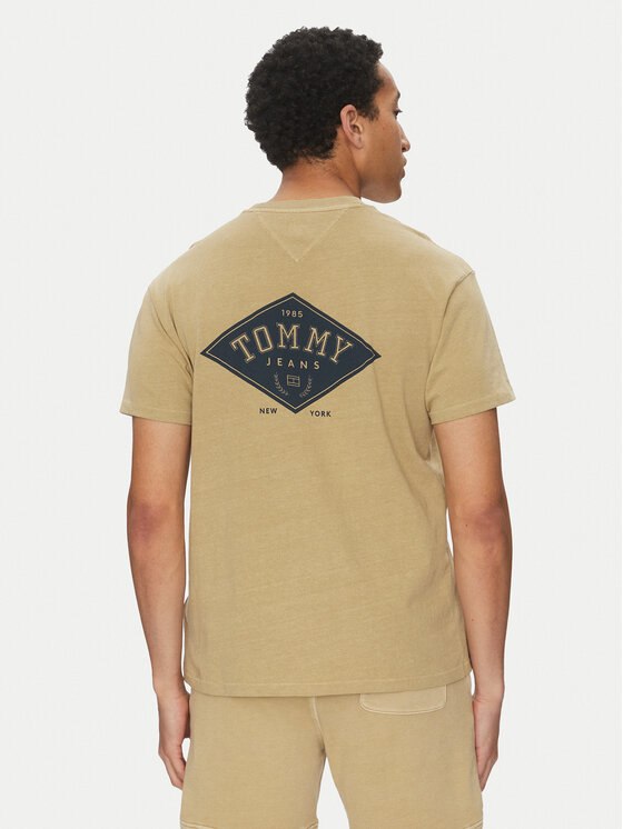 Tommy Jeans Tommy Jeans T-shirt Varsity DM0DM20806 Bež Relaxed Fit