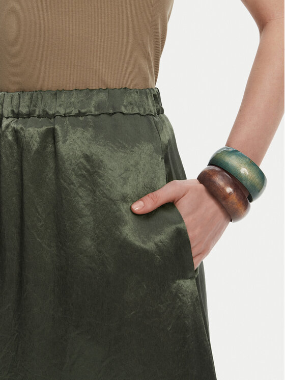 Max Mara Leisure Max Mara Leisure Trapéz szoknya Nuevo 2516101028 Zöld Regular Fit