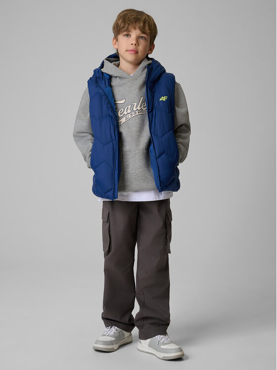4F 4F Kamizelka OUTERWEAR Granatowy Regular Fit