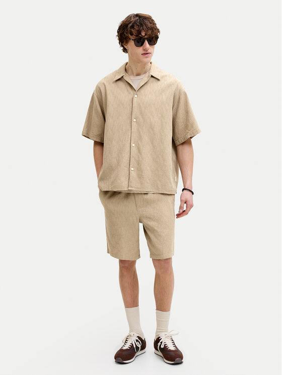 Jack & Jones Jack & Jones Koszula Montauk 12293555 Beżowy Regular Fit