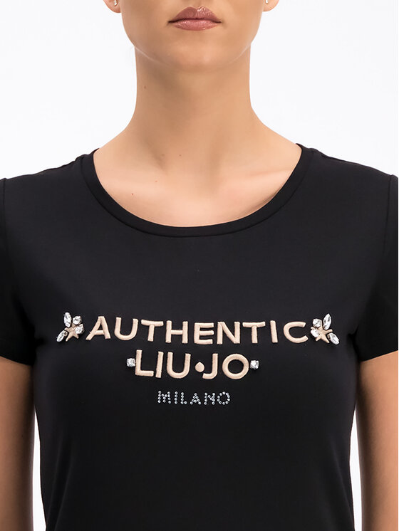 Liu Jo Sport Liu Jo Sport T-Shirt T19158 J5003 Černá Regular Fit