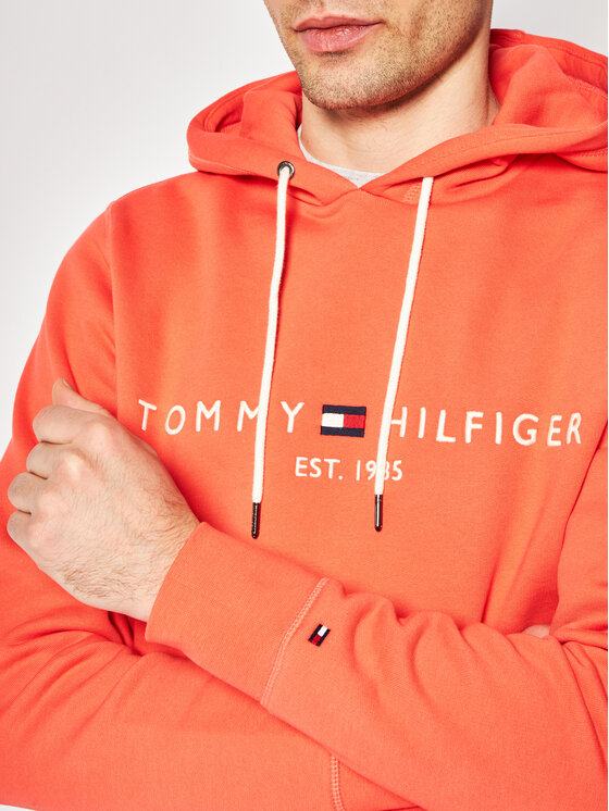 Tommy Hilfiger Tommy Hilfiger Суитшърт Logo MW0MW11599 Оранжев Regular Fit