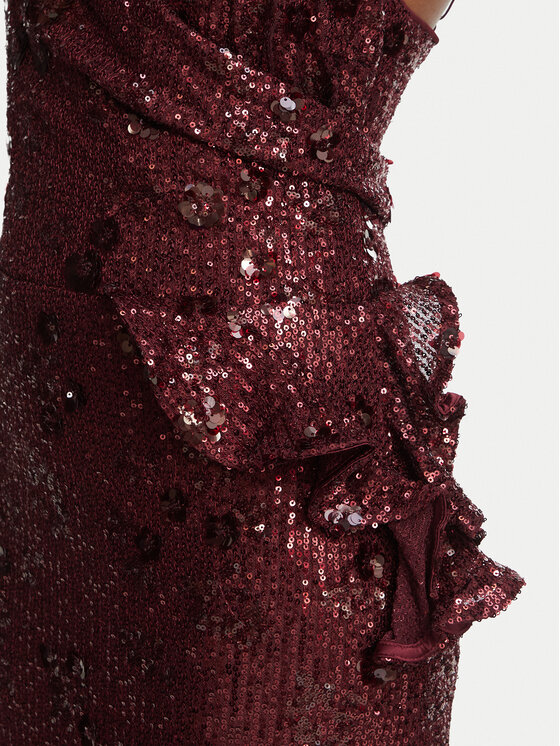 Bardot Bardot Koktejlové šaty Sorrel 60571DB1 Bordová Regular Fit