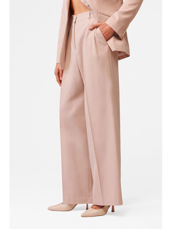 LE POSSÉ LE POSSÉ Pantalone da abito SGZWS Rosa chiaro Regular Fit
