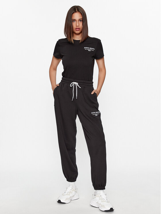 Puma Puma Долнище анцуг Puma Team 621442 Черен Regular Fit