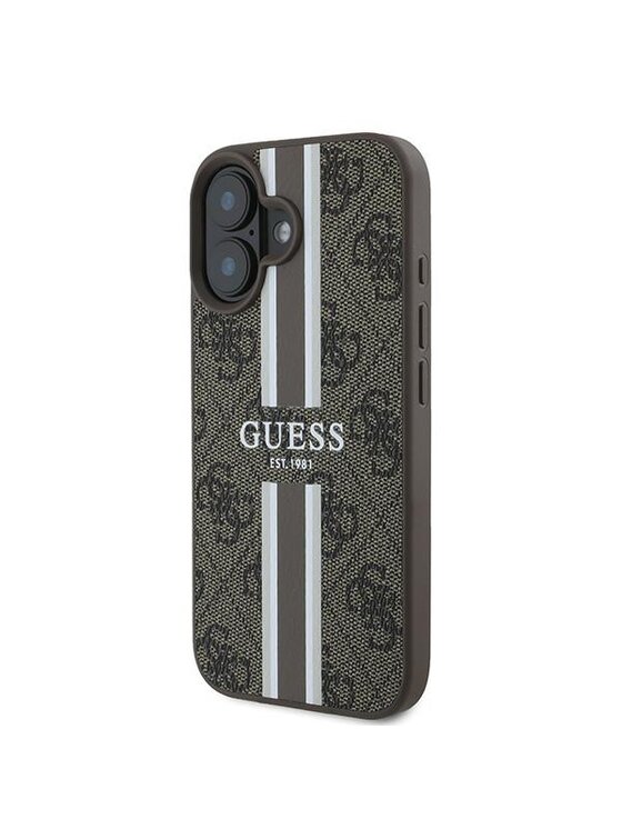Guess Guess Etui na telefon Apple iPhone 16 Plus Brązowy