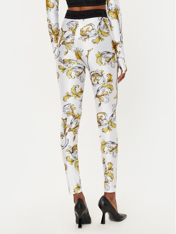 Versace Jeans Couture Versace Jeans Couture Leggings 78HAC101 Weiß Slim Fit