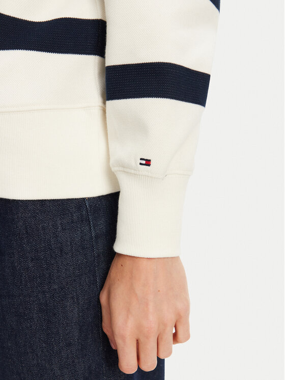 Tommy Hilfiger Tommy Hilfiger Felpa Script WW0WW45743 Écru Regular Fit