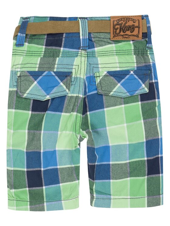 Kanz Kanz Szorty materiałowe 1633555-0002 Zielony Basic Fit