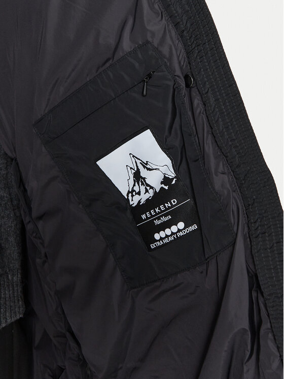 Weekend Max Mara Weekend Max Mara Ziemas mētelis Guelfo 2425496092 Melns Regular Fit