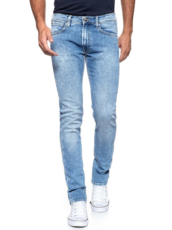 Lee Lee Jeansy LUKE Niebieski Slim Fit