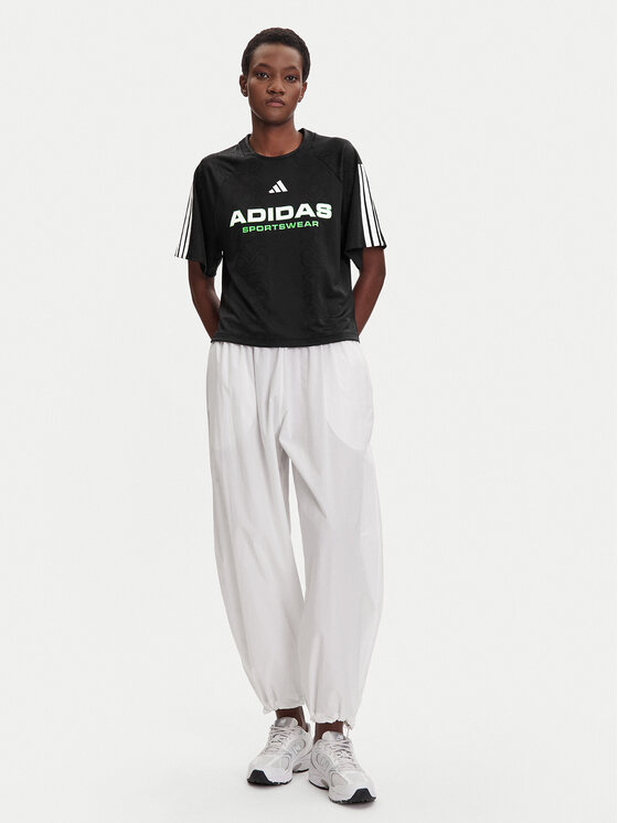 adidas adidas T-shirt Tiro x Common Goal Jacquard JL9212 Crna Loose Fit