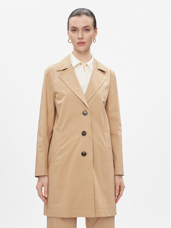 Marella Marella Cappotto di transizione Impact 2413021051200 Marrone Regular Fit