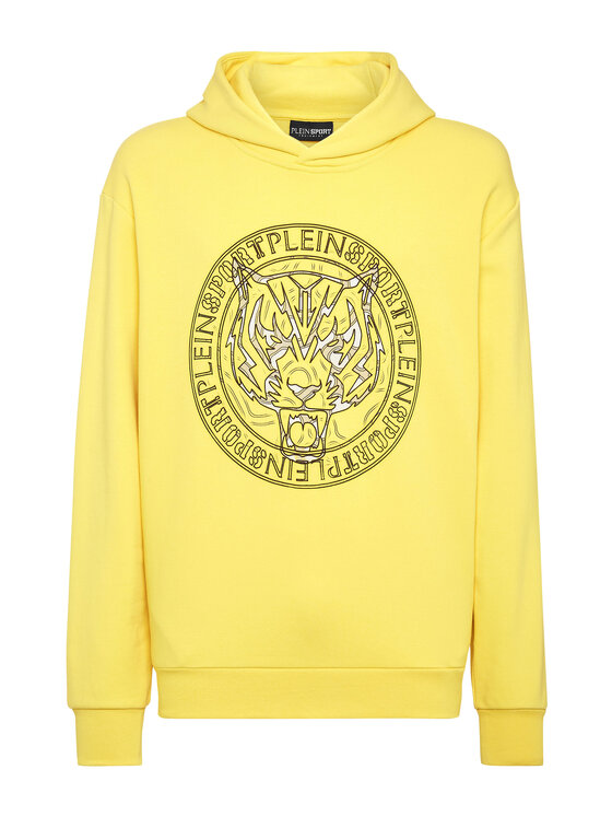 Plein Sport Plein Sport Bluza 1177 Żółty Regular Fit