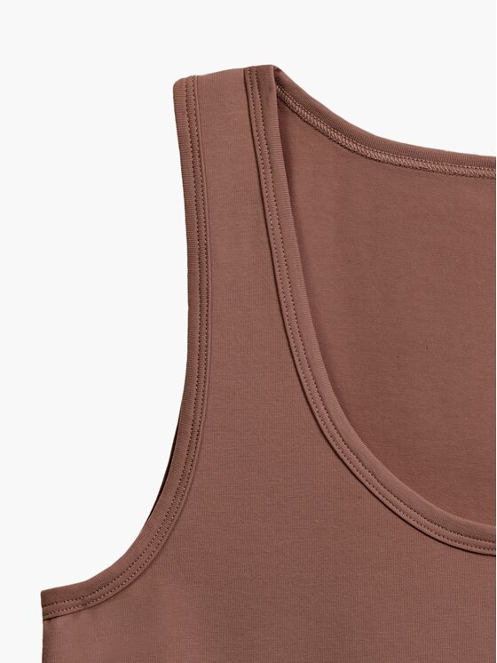 Atlantic Atlantic Top basic Brązowy Regular Fit