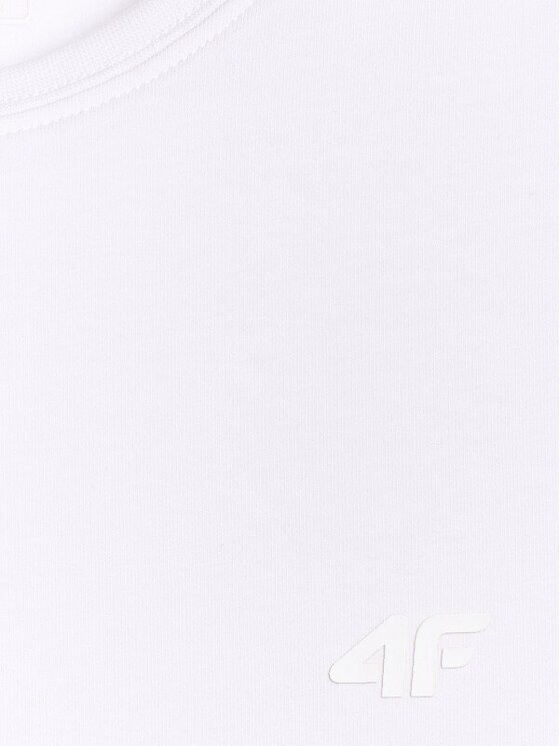 4F 4F T-shirt 4FWMM00TTSHF2255-10S Bianco Slim Fit